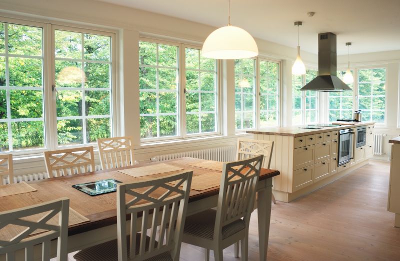Kitchen Featuring Sliding Windows